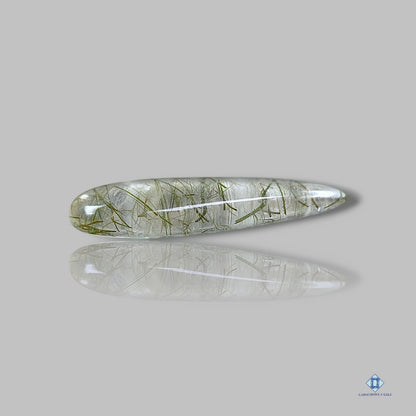 Green Rutile Quartz Pear Cabochons