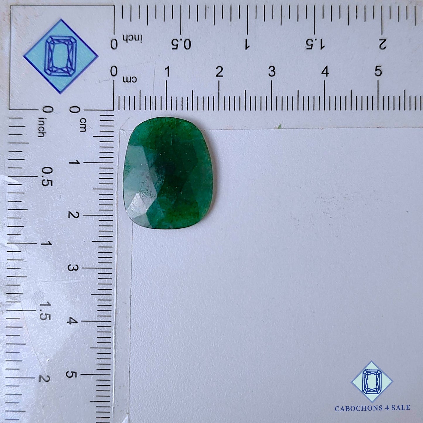 Natural Green Sapphire Gemstone  Oval Rose Cut 21*17*3mm from Myanmar available for sale