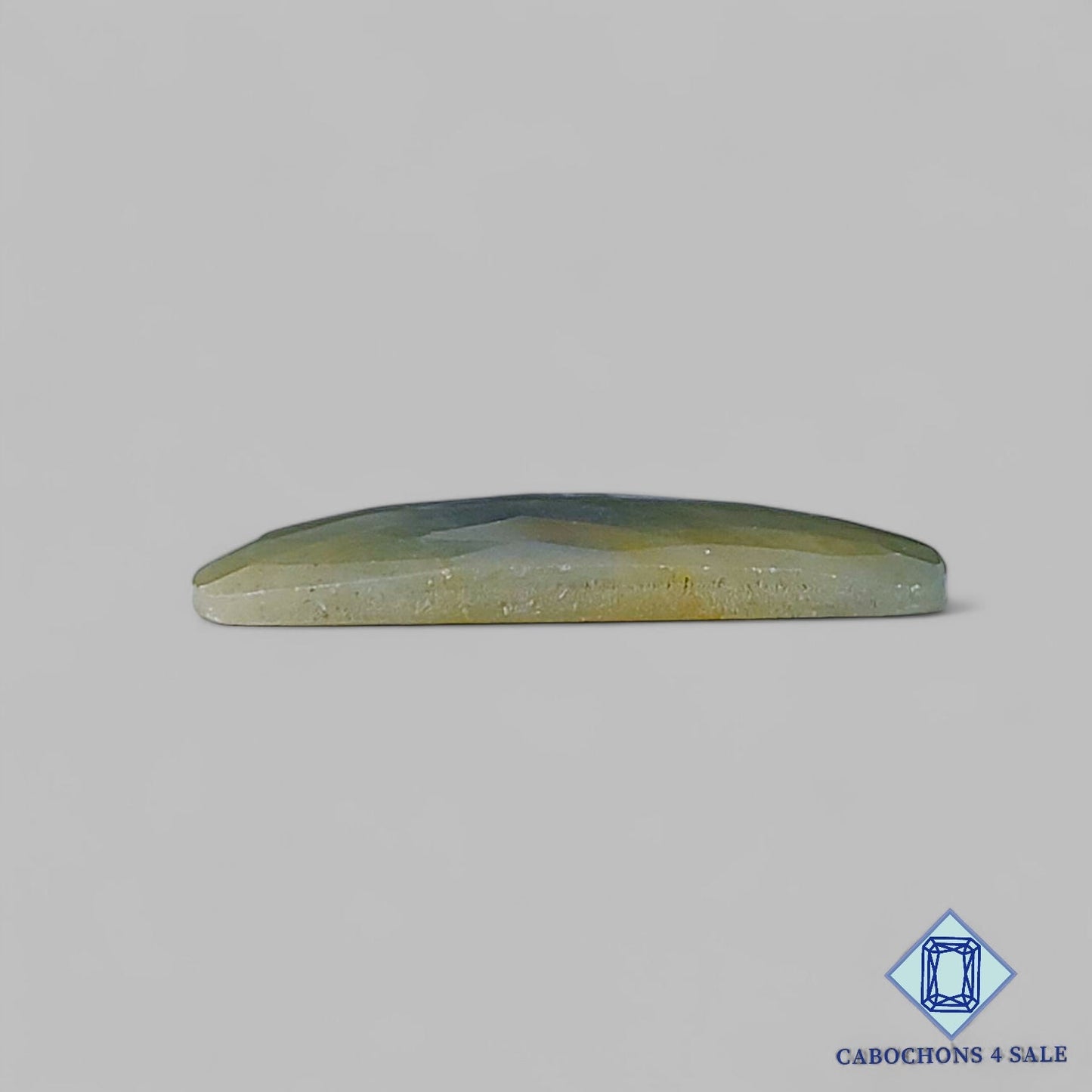 Natural Green Sapphire Gemstone  Fancy Rose Cut 27*5*3mm from Myanmar available for sale