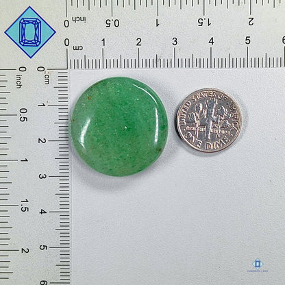 Green Strawberry Round Cabochons