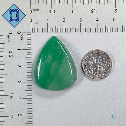 Green Strawberry Pear Cabochons