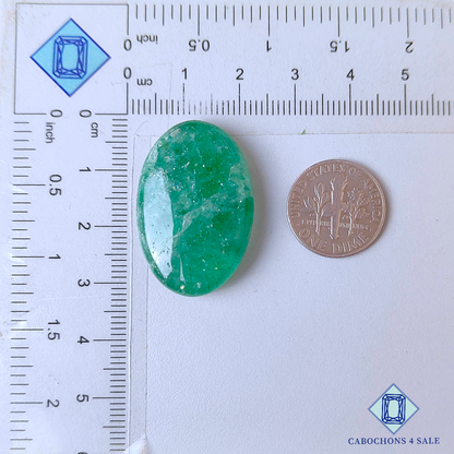 Green Strawberry Quartz Oval Cabochons 30*20*7mm