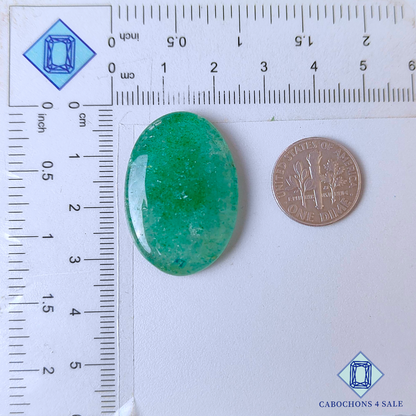 Green Strawberry Quartz Oval Cabochons 32*22*5mm