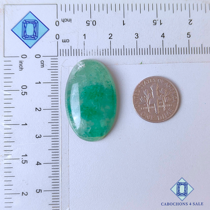 Green Strawberry Quartz Oval Cabochons 31*19*6mm