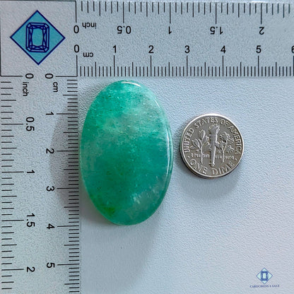 Green Strawberry Quartz Oval Cabochons