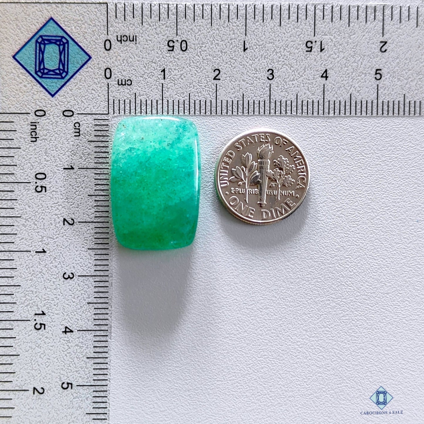 Green Strawberry Quartz Rectangle Cabochons