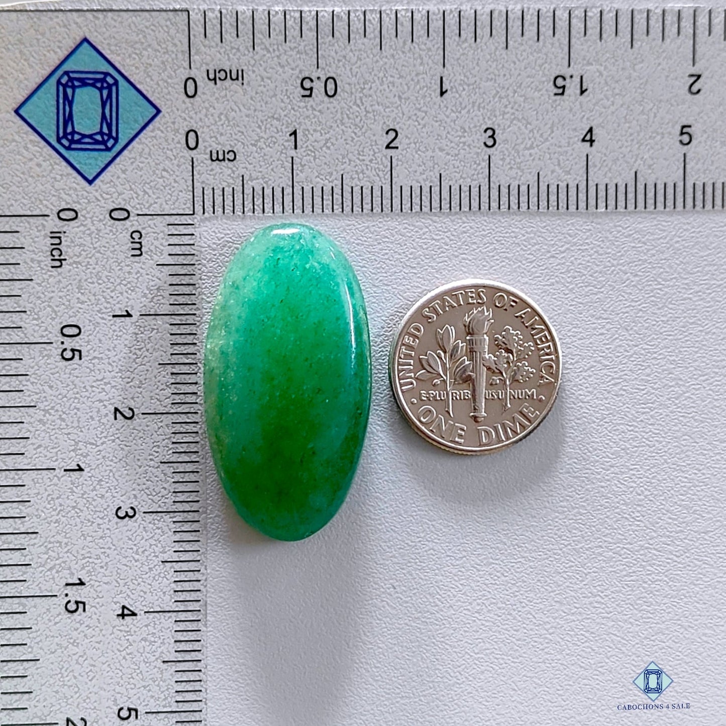 Green Strawberry Quartz Oval Cabochons