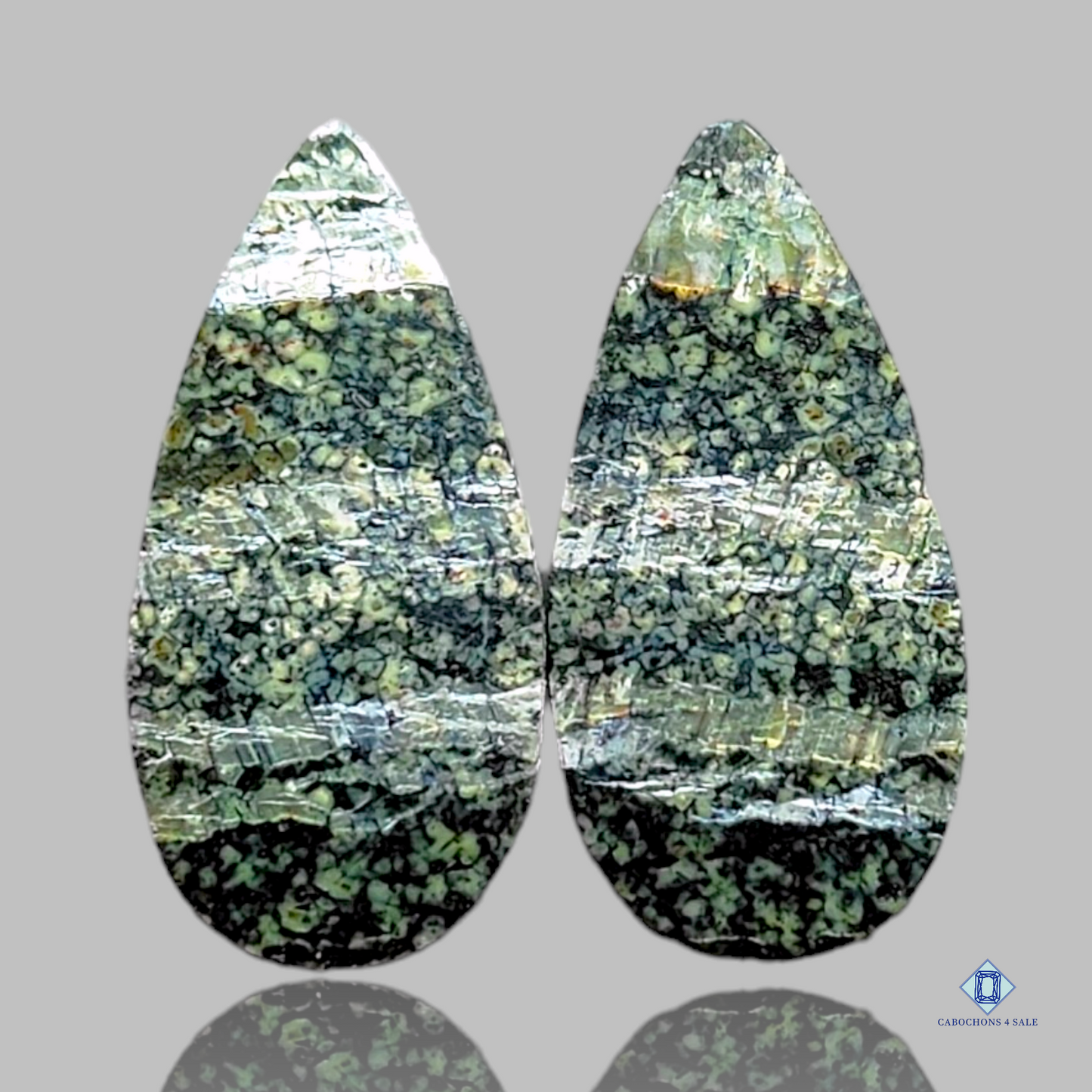 Green Swiss Opal-Pear-cabochons