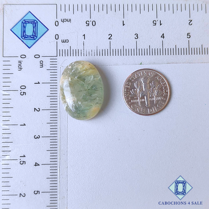Green Tanzanian Sunstone Oval Cabochons