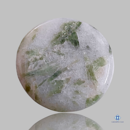 Green Tourmalated-Round-Cabochons