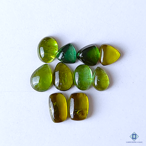 Green Tourmaline Mix Shape Lots 6*4*2 to 7*4*2mm