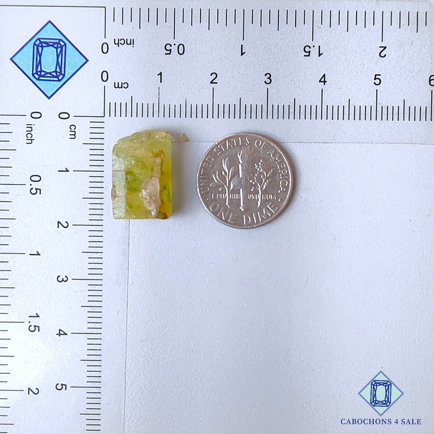 Piedra preciosa aguamarina verde natural drusa de 16 x 13 x 11 mm, procedente de Brasil, disponible para la venta.