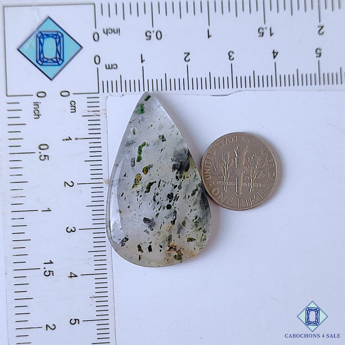 Green Tourmaline Quartz With Pyrite Inclusion