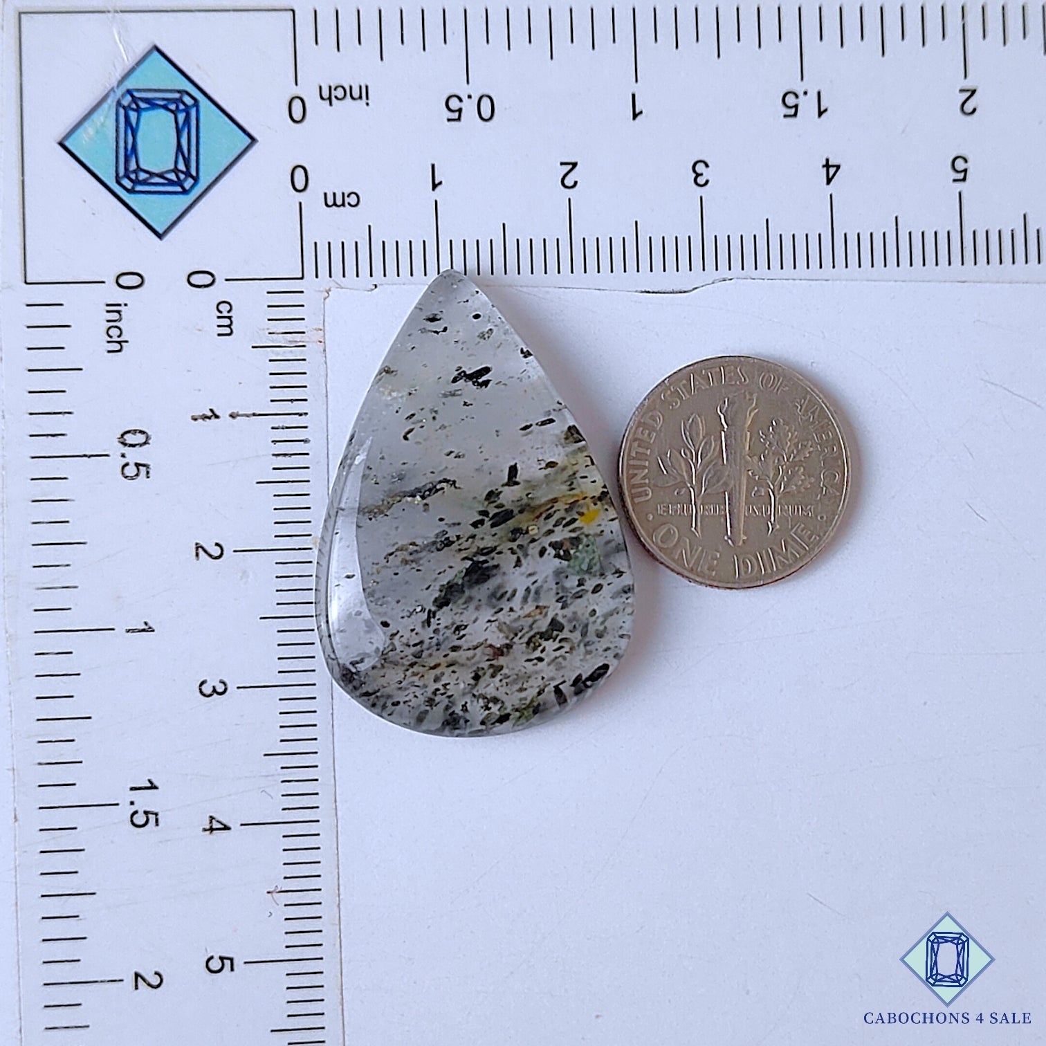 Green Tourmaline Quartz With Pyrite Inclusion