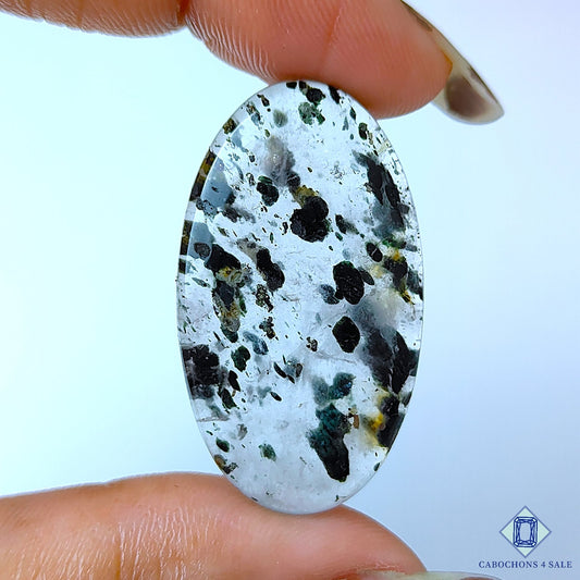 Green Tourmaline Quartz With Pyrite Inclusion