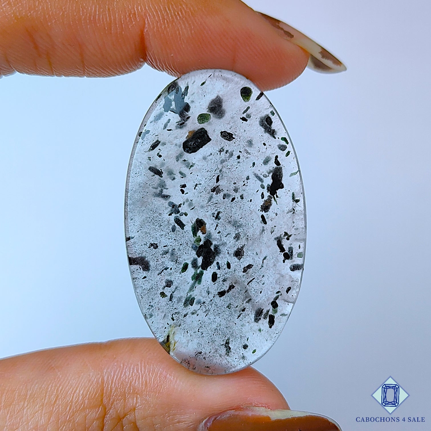 Green Tourmaline Quartz With Pyrite Inclusion