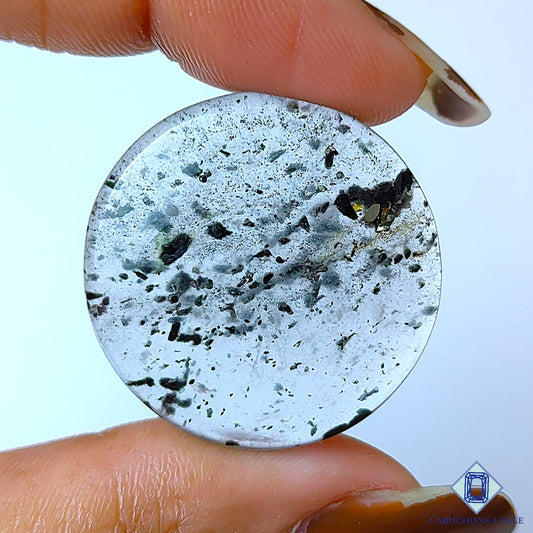 Green Tourmaline Quartz With Pyrite Inclusion