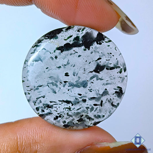 Green Tourmaline Quartz With Pyrite Inclusion