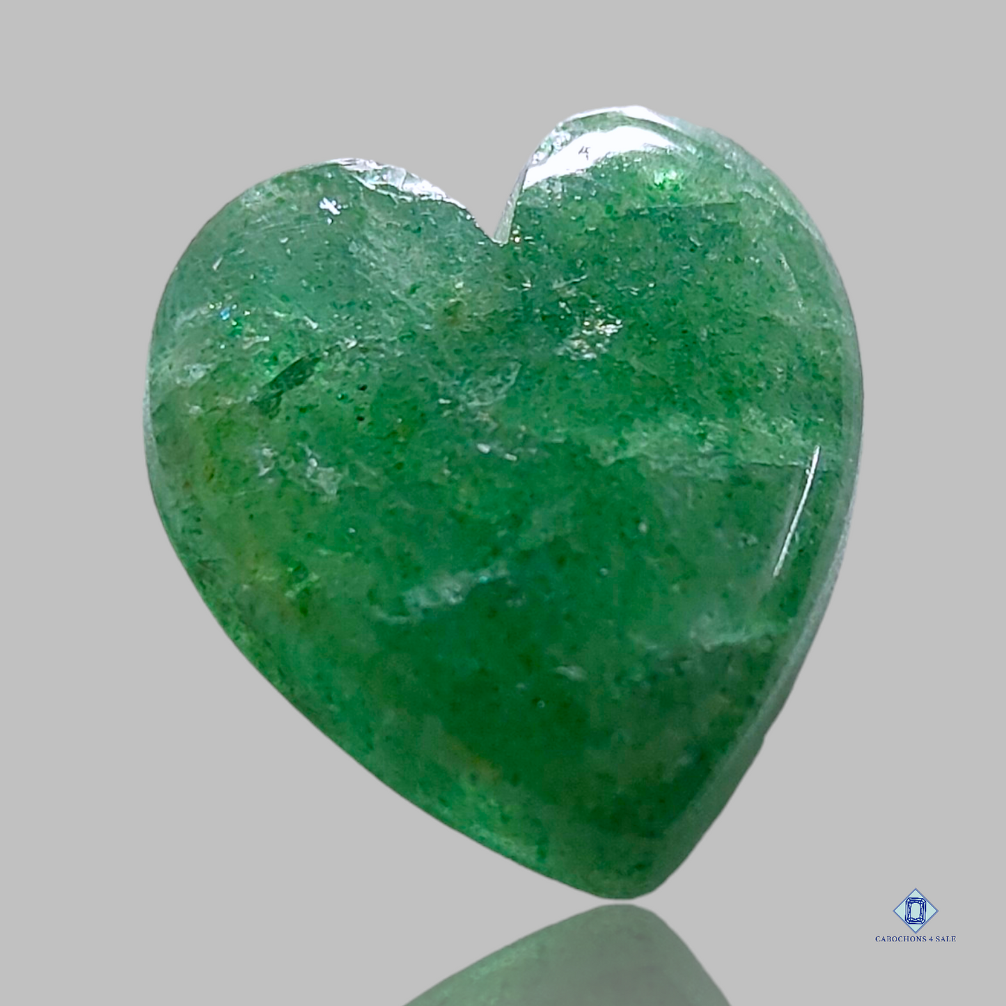 Green strawberry-Heart-Cabochons