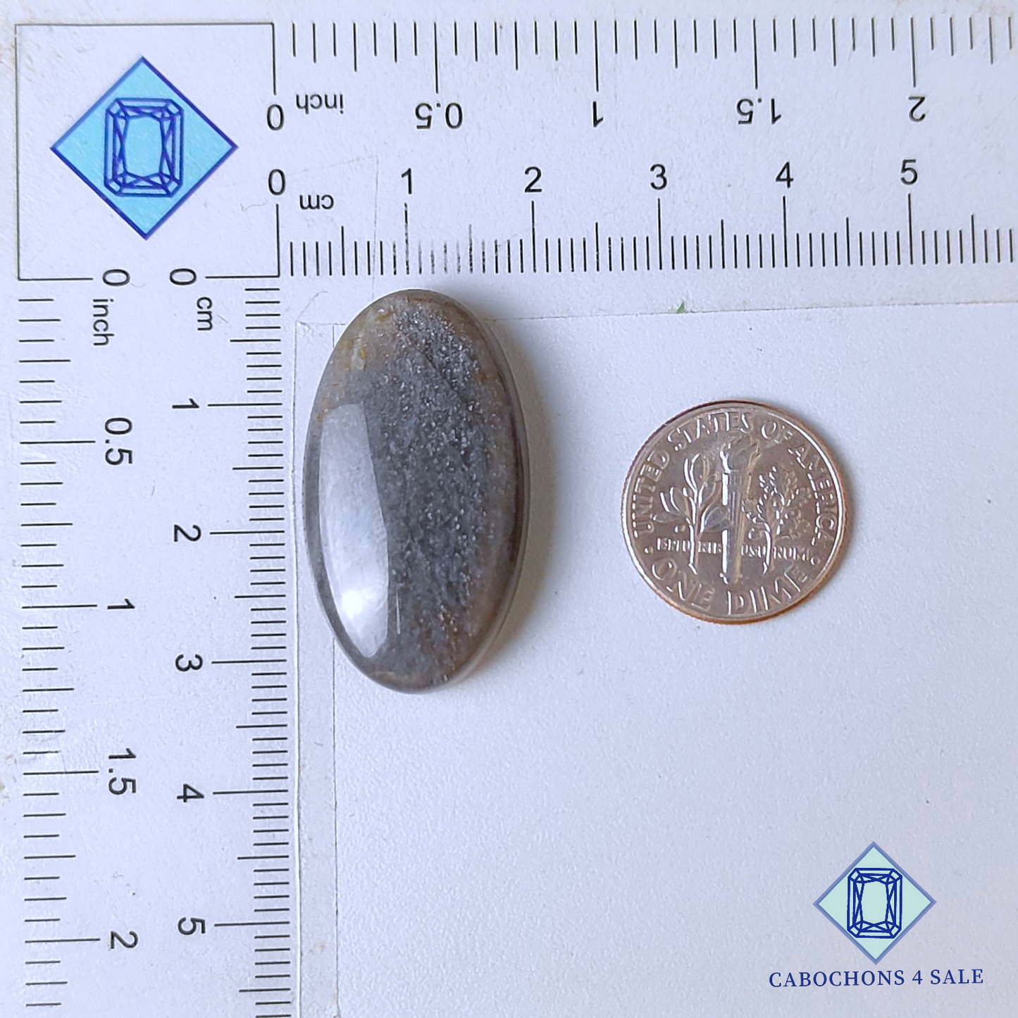 Grey Moonstone Oval Cabochons