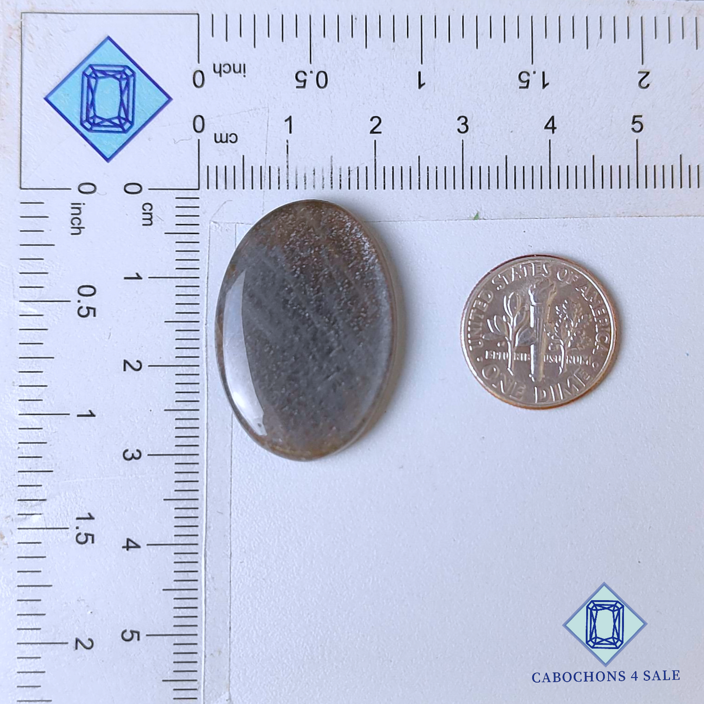 Grey Moonstone Oval Cabochons