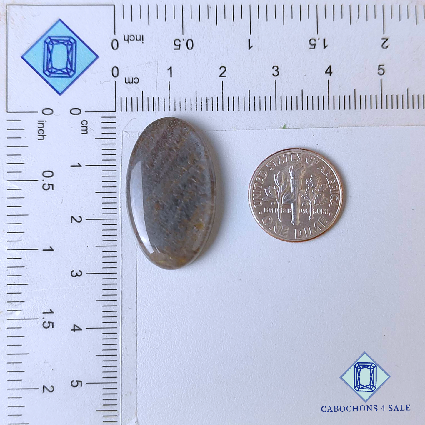 Grey Moonstone Oval Cabochons