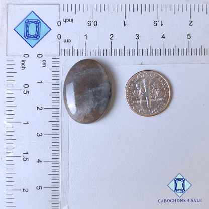 Grey Moonstone Oval Cabochons