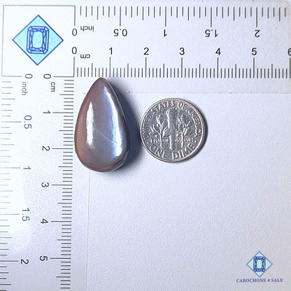 Natural Grey Moonstone Gemstone Pear Cabochons 26*15*9mm from Sri Lanka available for sale