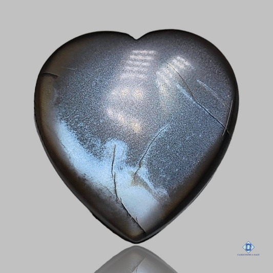 Grey Moonstone-c4sw1608-Heart-Grey-Cabochons