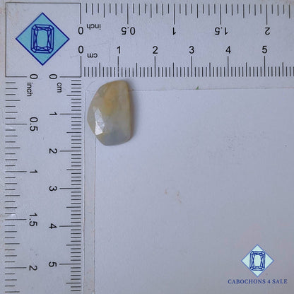 Natural Grey Sapphire Gemstone  Fancy Rose Cut 17*11*3mm from Myanmar available for sale