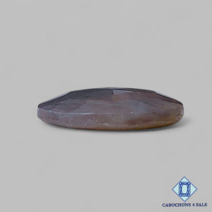 Natural Grey Sapphire Gemstone  Oval Rose Cut 17*14*3mm from Myanmar available for sale