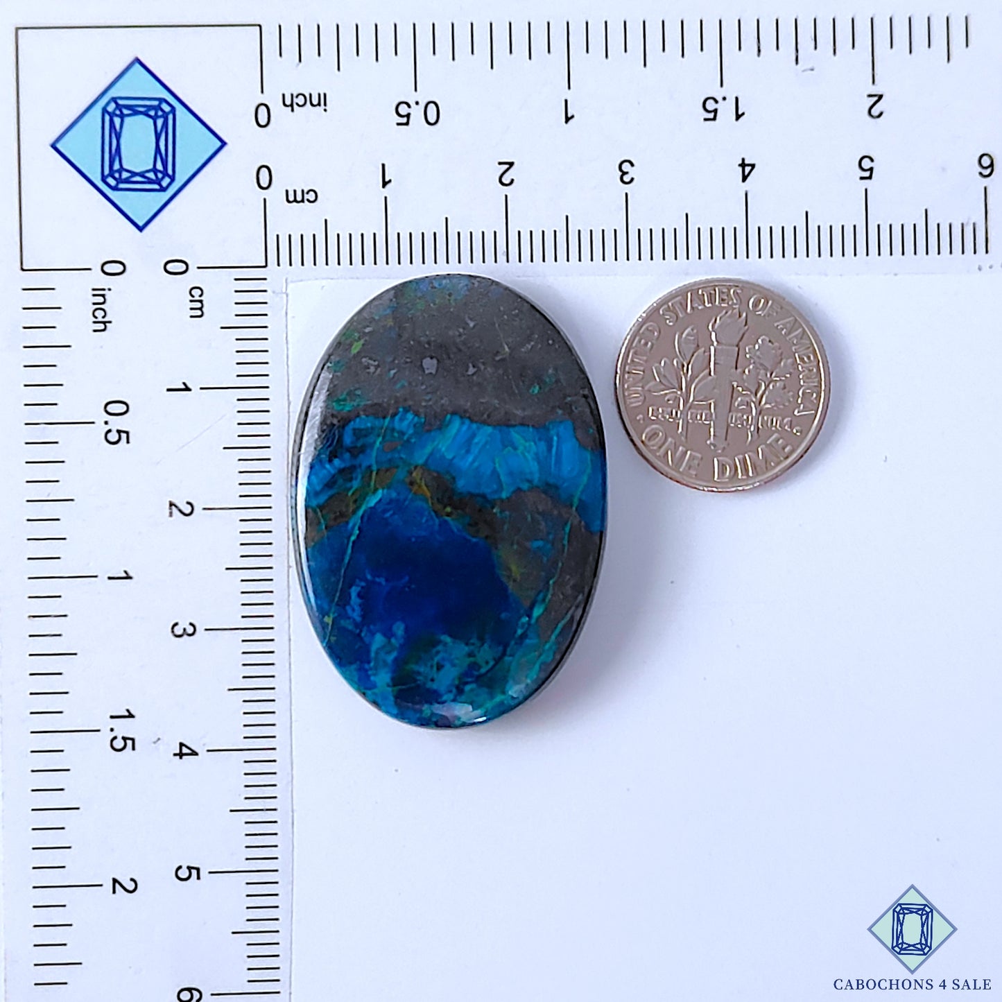 Gun Metal Azurite