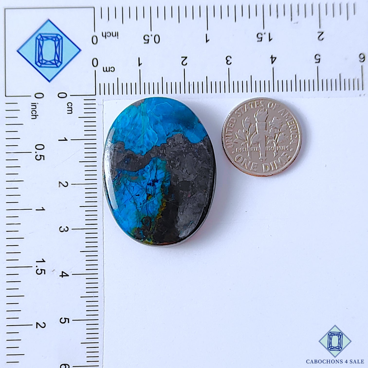 Gun Metal Azurite