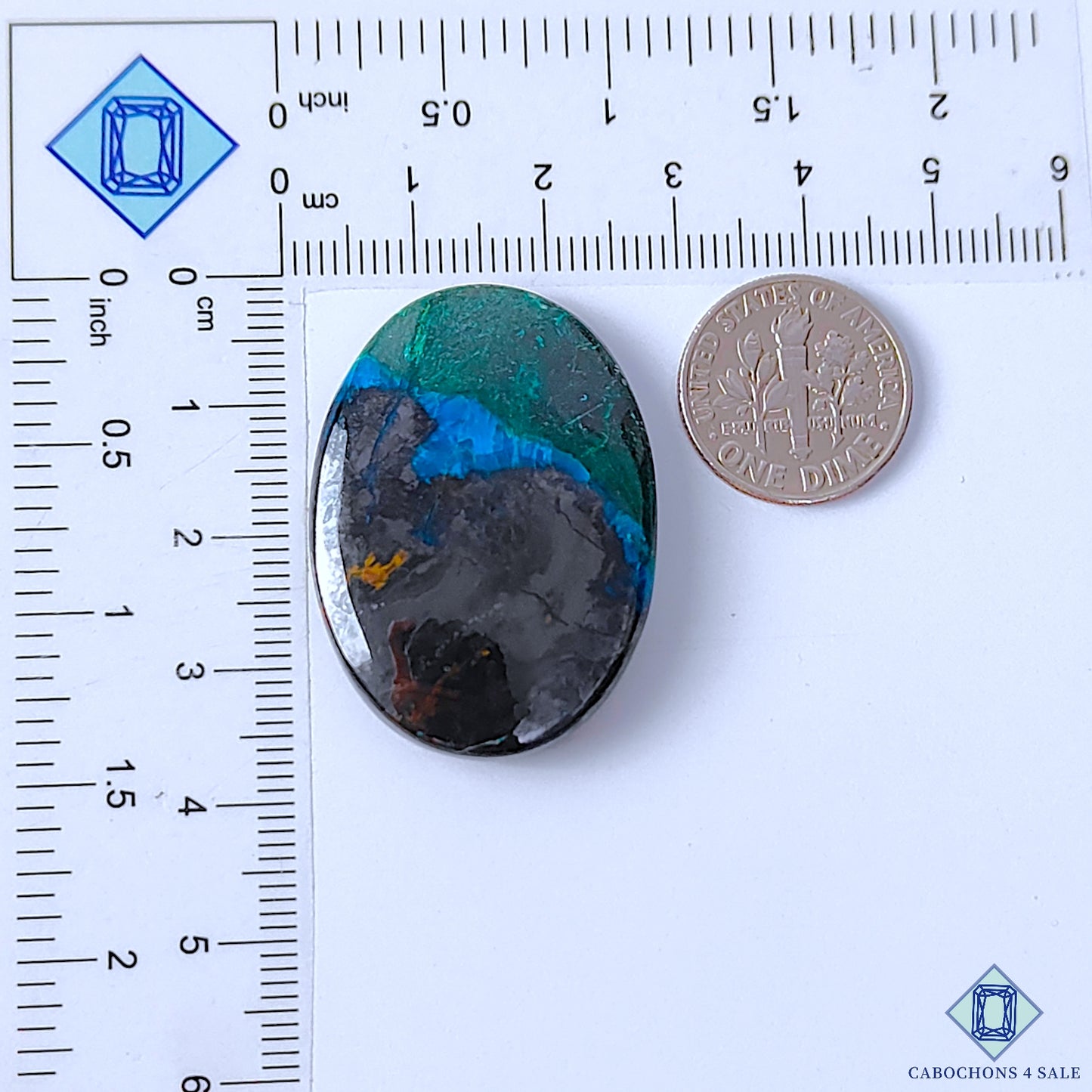 Gun Metal Azurite