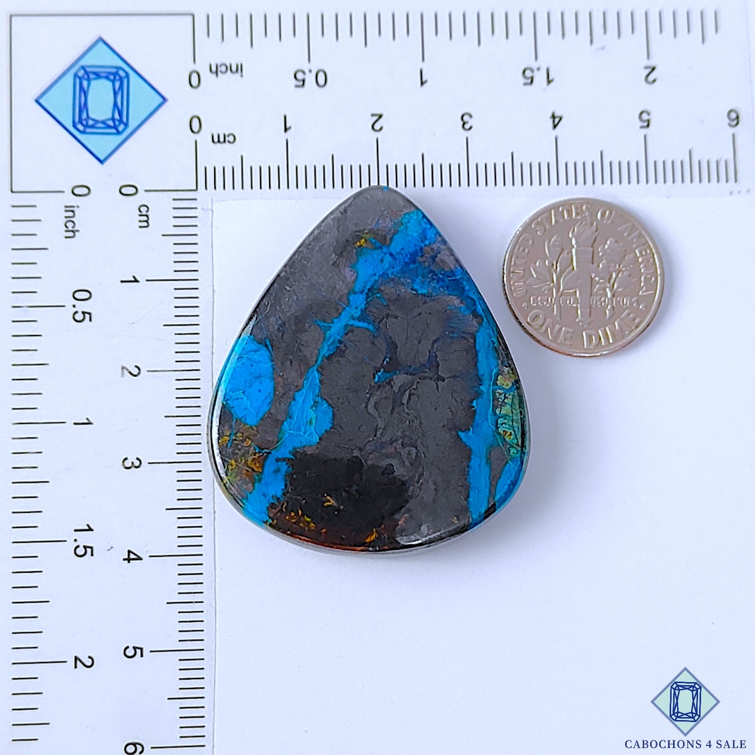 Gun Metal Azurite
