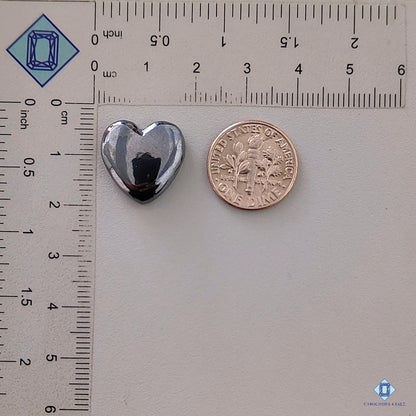 Hematite Heart Carvings