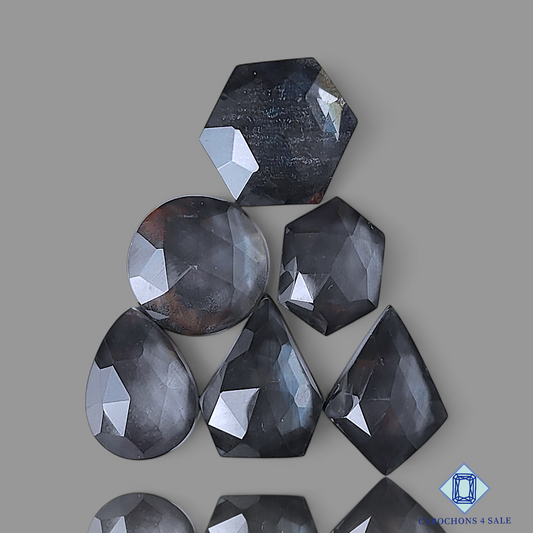 Hematite + Crystal Quartz Doublet