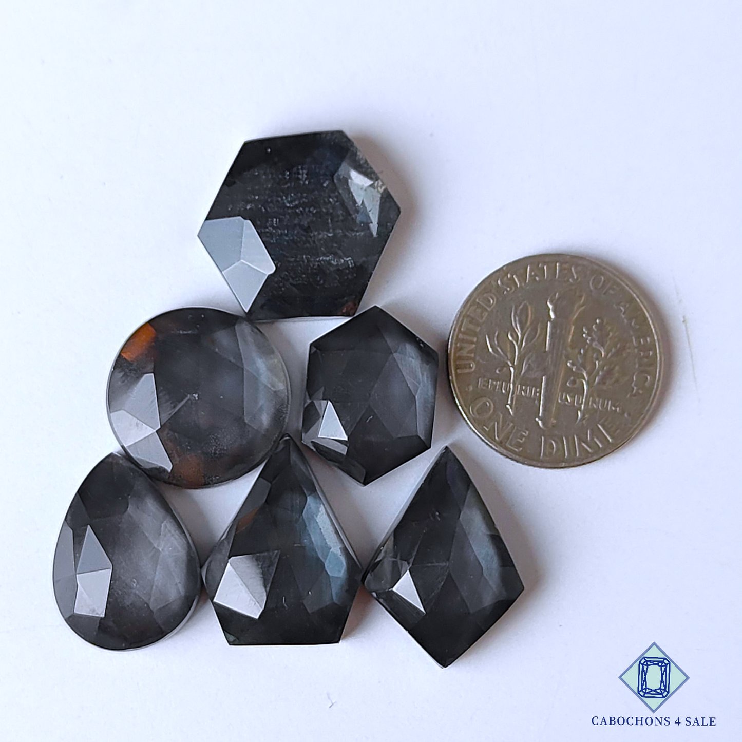 Hematite + Crystal Quartz Doublet