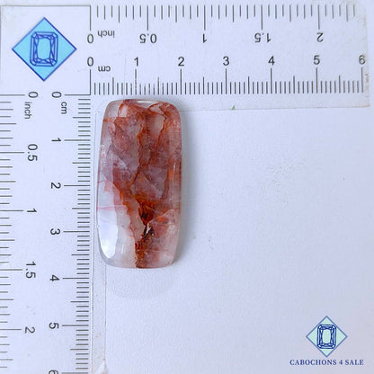 Natural Hematite Quartz Gemstone  Rectangle Cabochons 36*18*5mm from Brazil available for sale