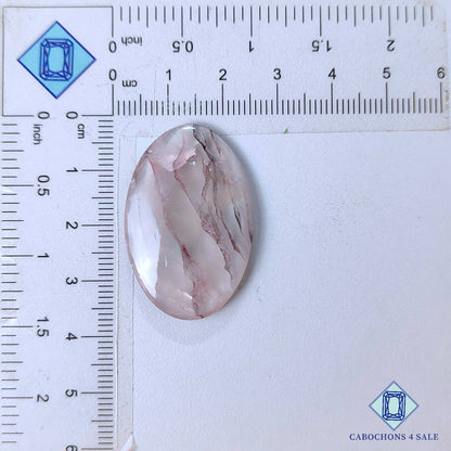 Natural Hematite Quartz Gemstone  Oval Cabochons 35*23*5mm from Brazil available for sale