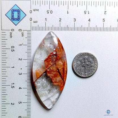 Hematite Quartz Marquise Cabochons