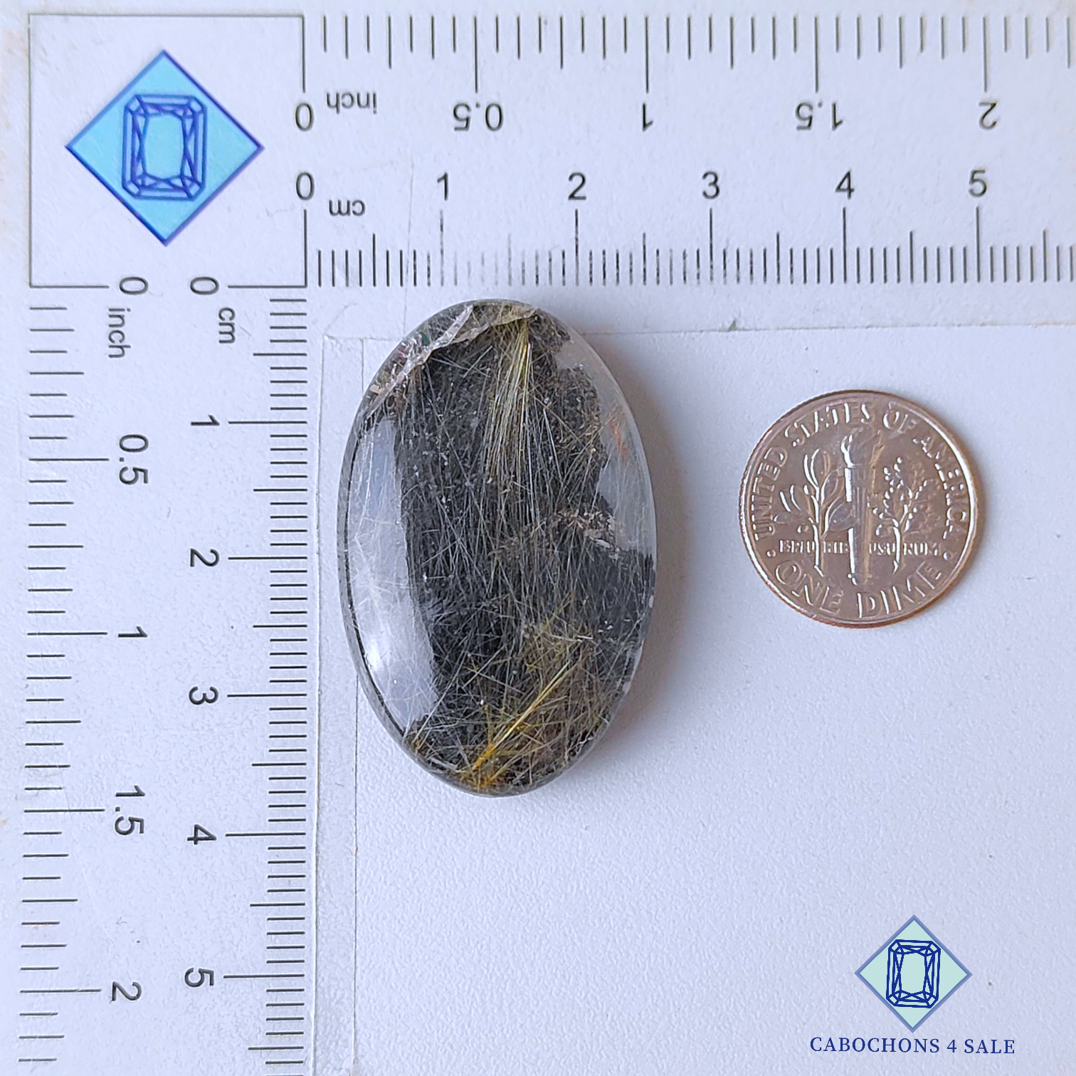 Hematite + Rutile Quartz Doublet