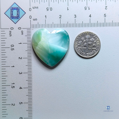 Hemimorphite-Heart-Cabochons