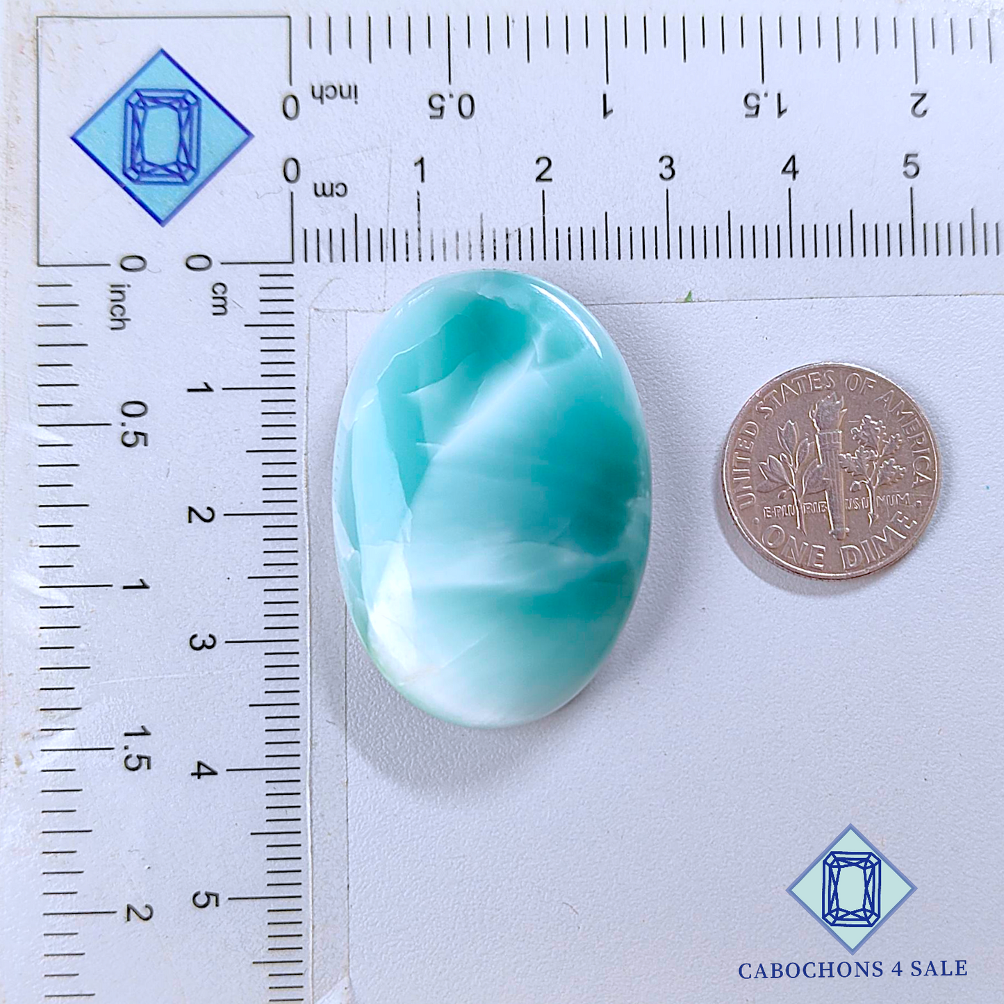 Cabujones Ovalados Hemimorfita 35*25*7mm