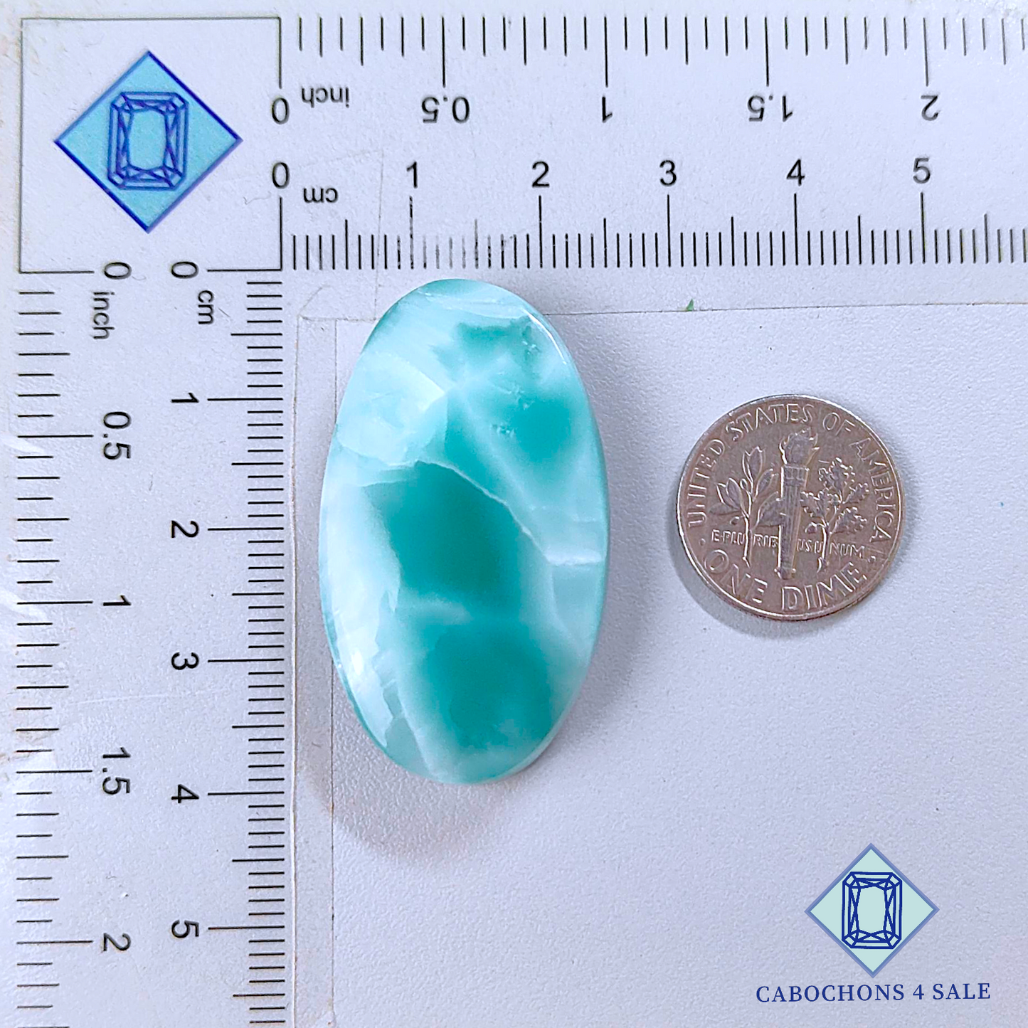 Cabujones Ovalados Hemimorfita 38*21*7mm