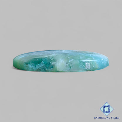 Natural Hemimorphite Gemstone Oval Cabochons 35*22*6mm From Mexico available for sale