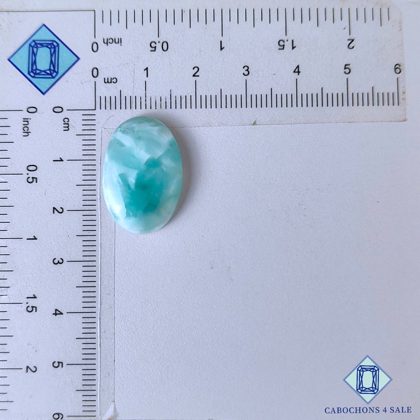 Natural Hemimorphite Gemstone  Oval Cabochons 23*15*4mm from Mexico available for sale