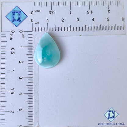 Natural Hemimorphite Gemstone  Pear Cabochons 23*16*6mm from Mexico available for sale