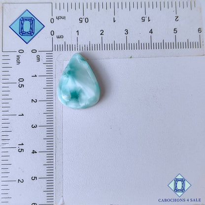 Cabujones de pera con piedras preciosas de hemimorfita natural 22*17*7 mm de México disponibles para la venta