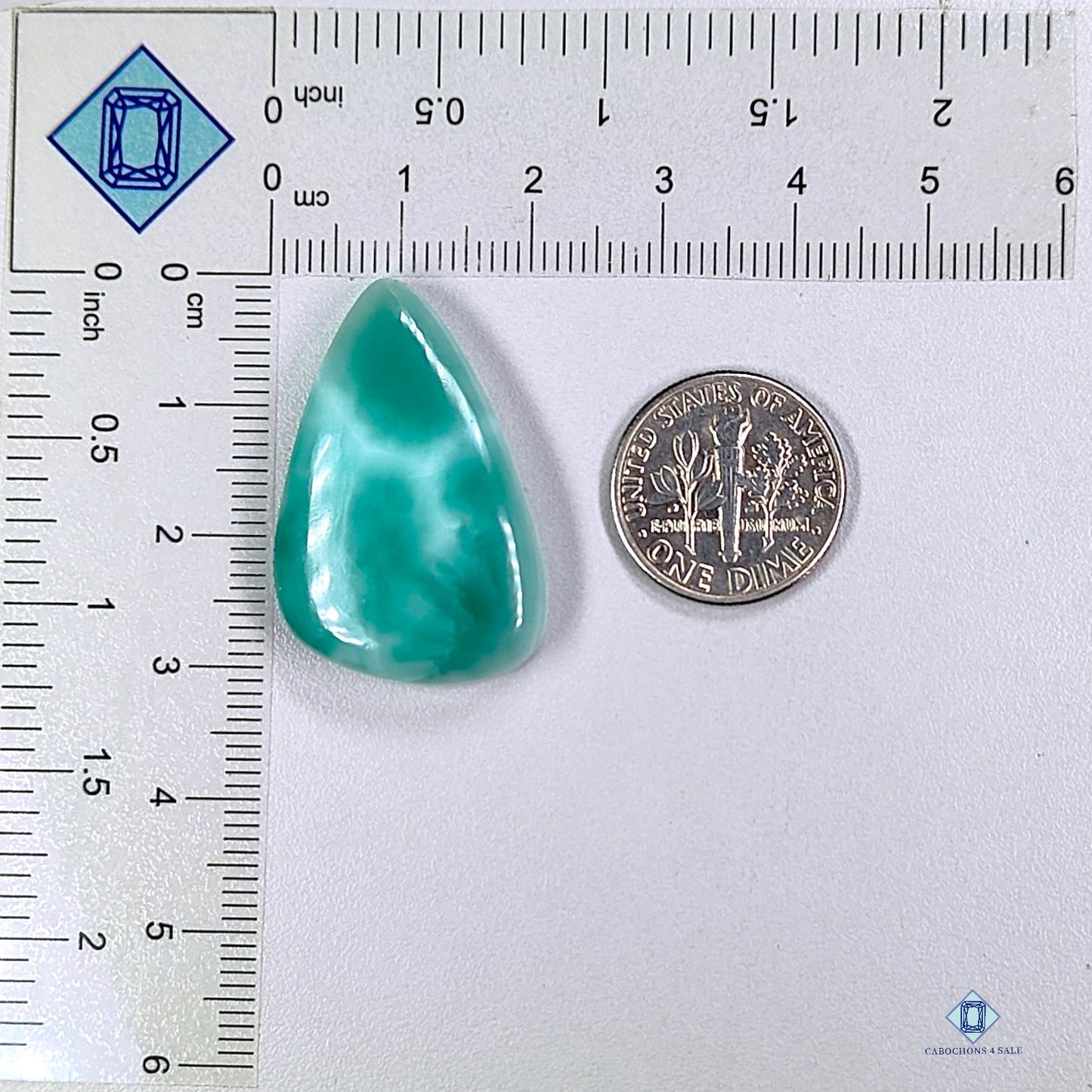 Hemimorphite Pear Cabochons